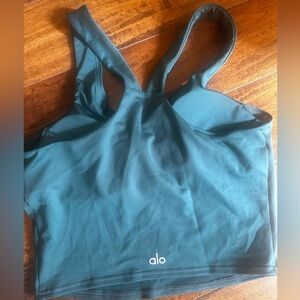 ALO Yoga Airbrush Real Bra Tank- with built in bra. Size Medium.